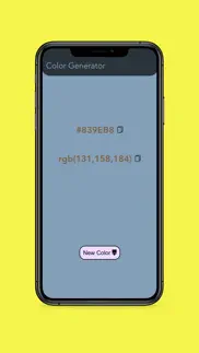 color generator (hex + rgb) iphone screenshot 1