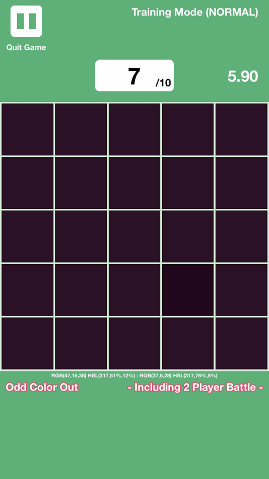 #3. Odd Color Out - Multiplayer (iOS) Podle: KAZUYA KAMIOKA