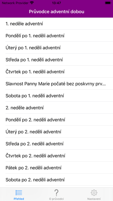 PrůvodceAdventem Screenshot