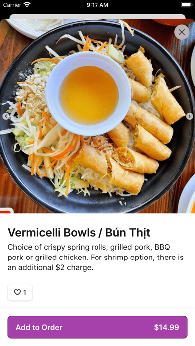 XinhXinh Vietnamese Bistro Screenshot