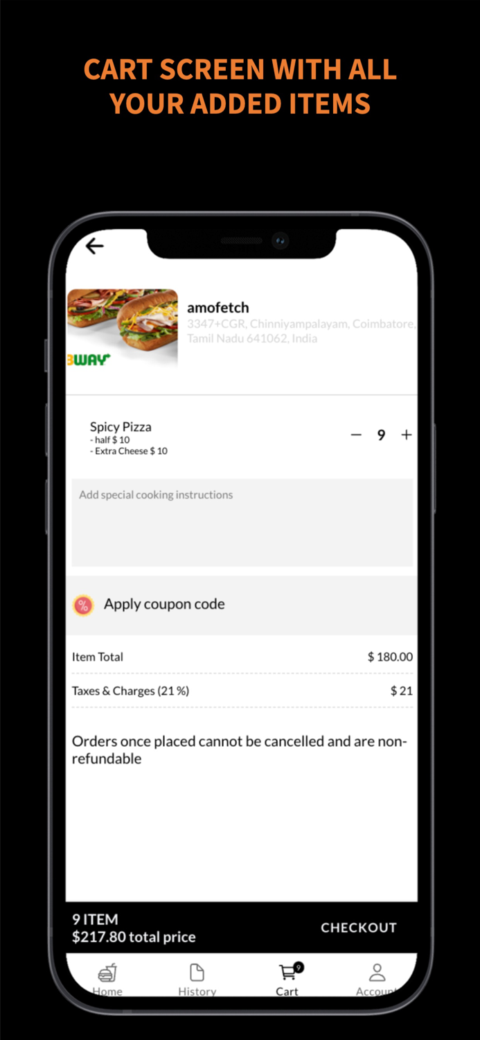 AmoFetch- Food Delivery