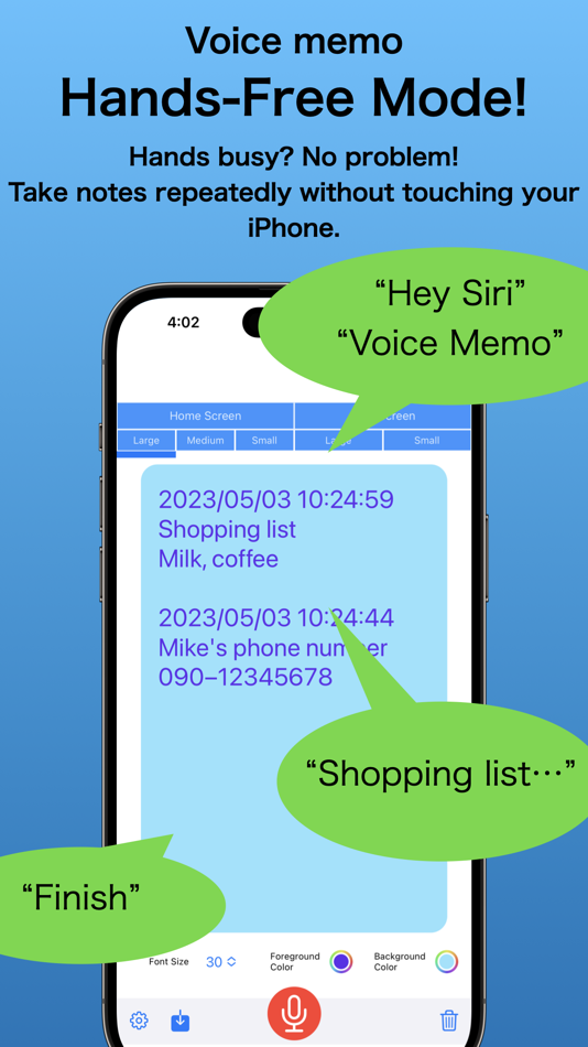 #1. Voice Widget Memo (iOS) By: Yutaka Kato