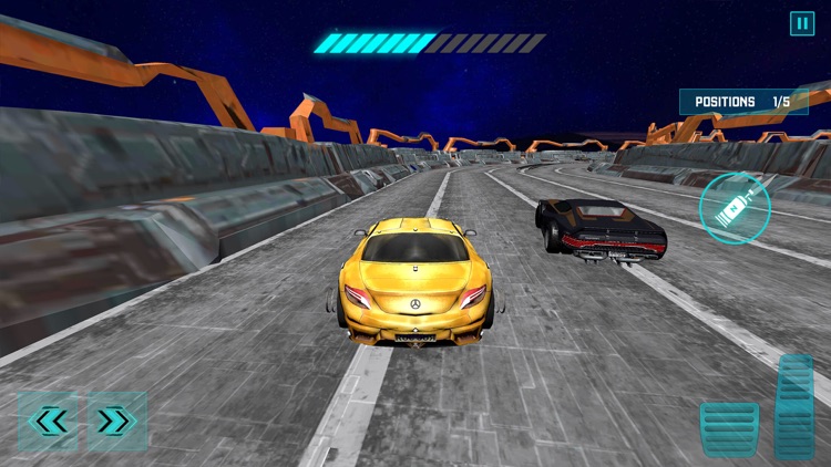 Neon Car Race Simulation Game