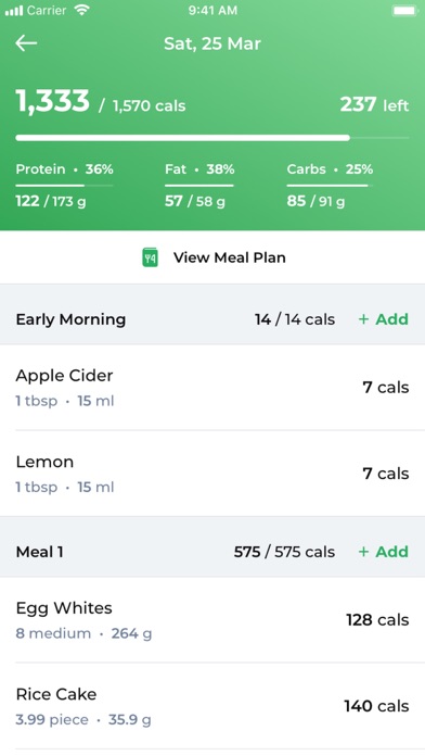 The LOOK Fitness Screenshot