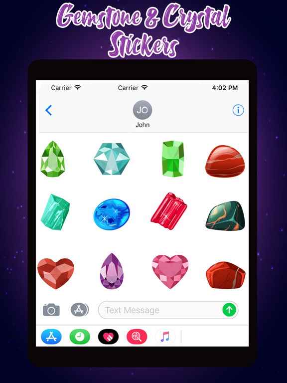 Screenshot #5 pour Gemstone & Crystal Stickers