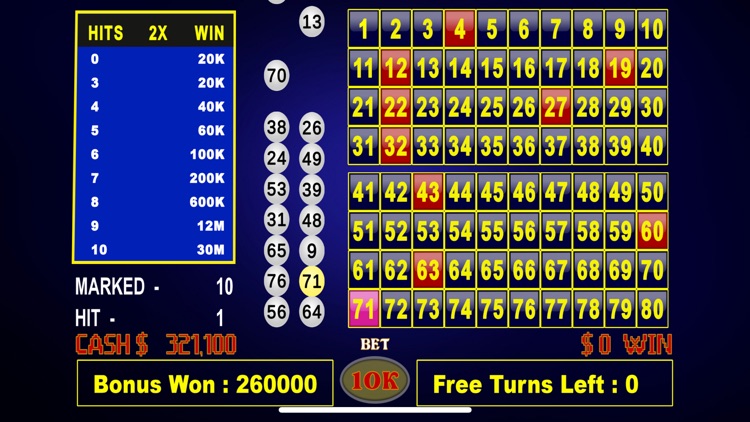 Keno Classic Casino King screenshot-3