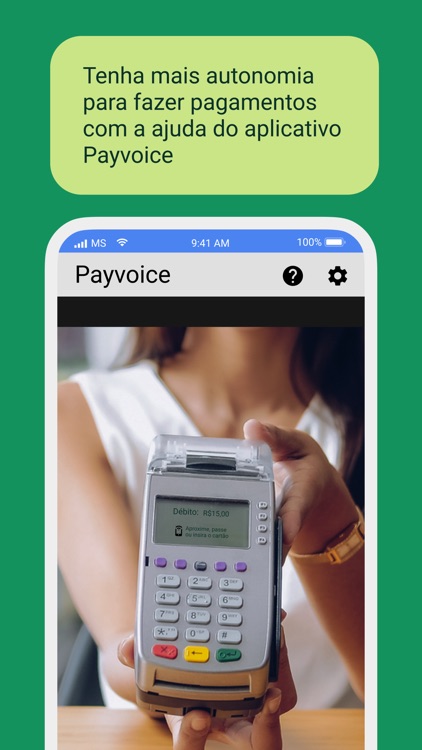 Payvoice: Leitor de valores