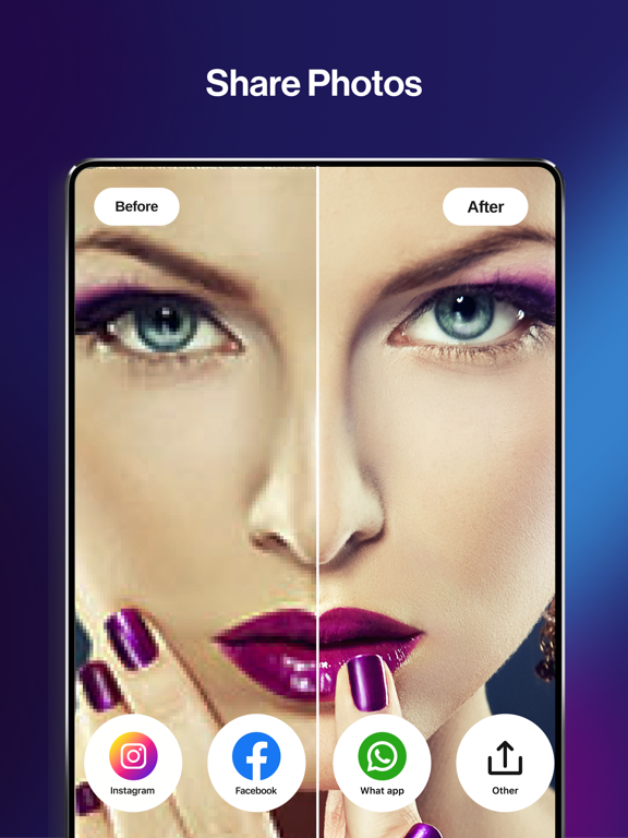 Photo Enhancer - AIPhotor iPad screenshot 5 - Photo & Video app