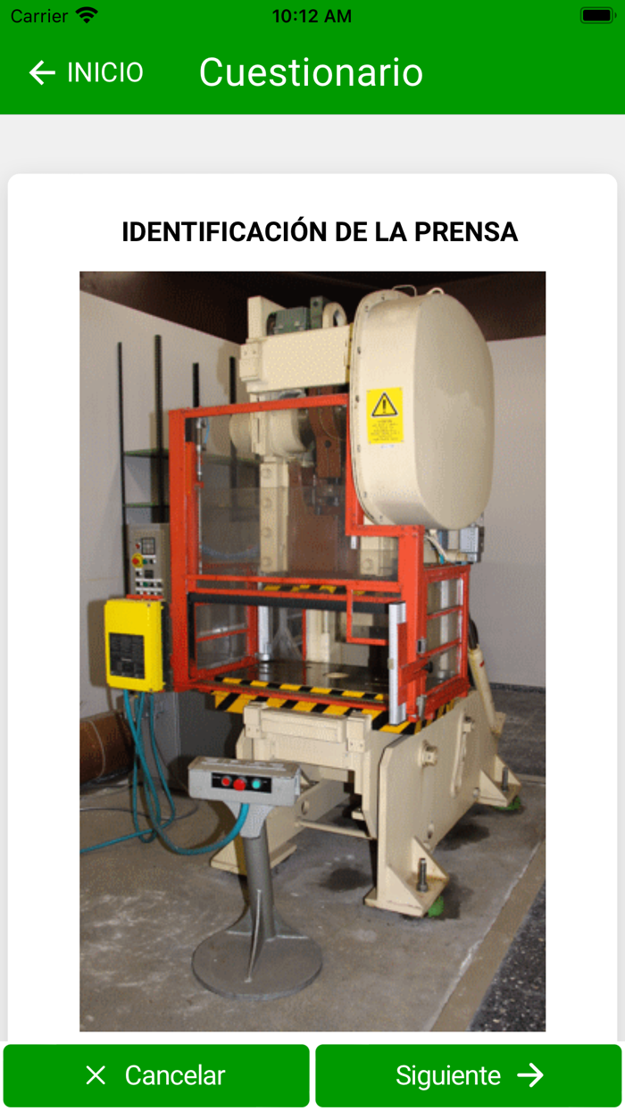 Seguridad de prensas viejas