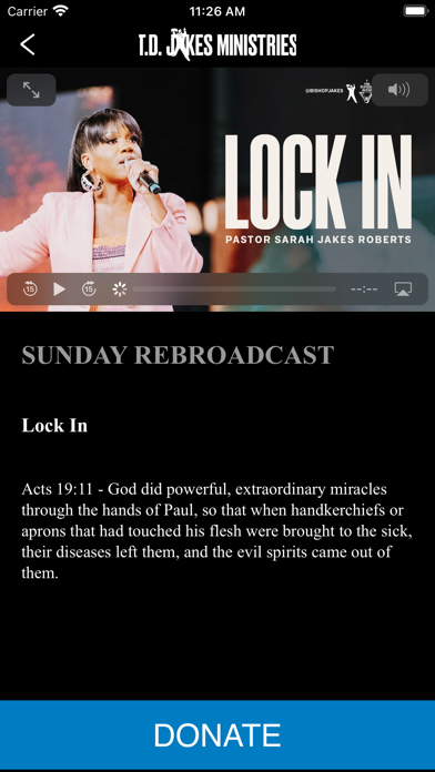 T.D. Jakes Ministries App Screenshot