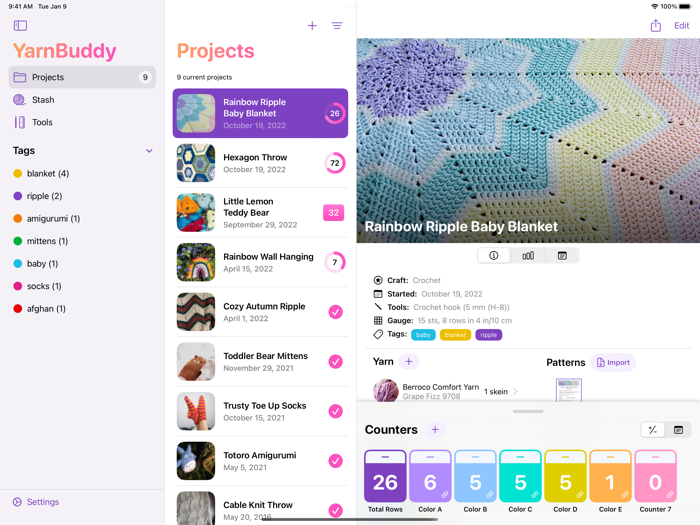 YarnBuddy – Knit and Crochet