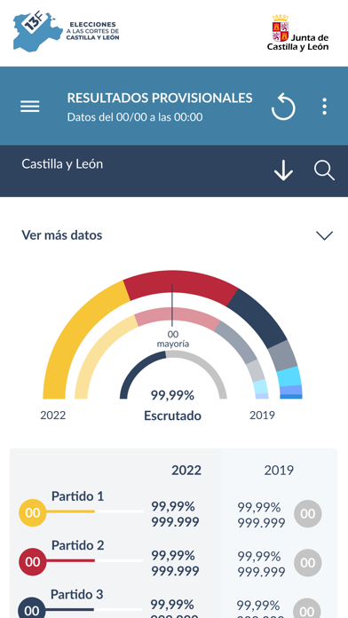 Elecciones Castilla y León 13F Screenshot