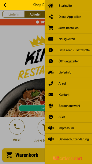 Kings Restaurant Screenshot