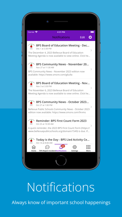 Bellevue Public Schools Screenshot