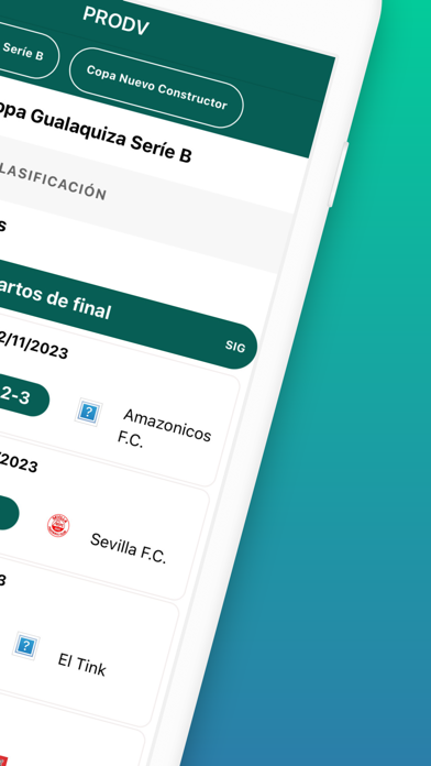 Prodv iPhone screenshot 2 - Sports app