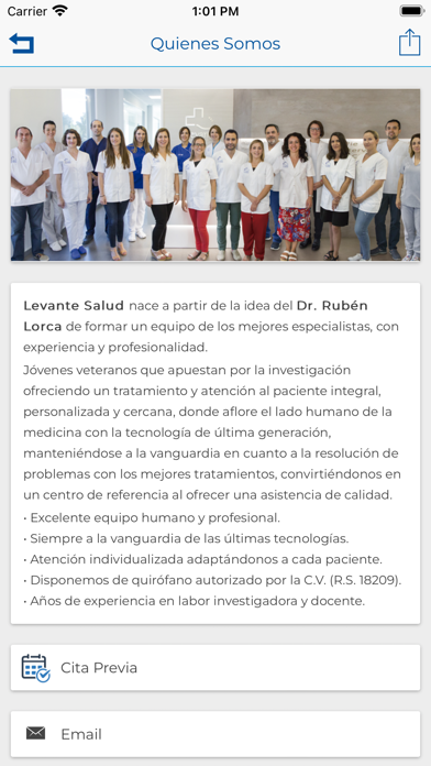 Levante Salud Screenshot