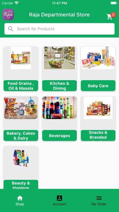 Raja Departmental Store Screenshot