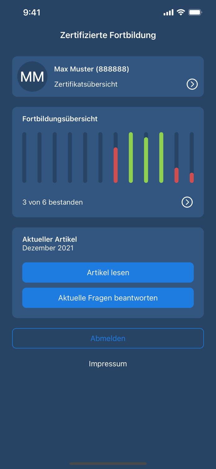 Zertifizierte Fortbildung RD