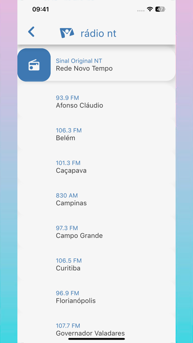 Rádio Novo Tempo Screenshot