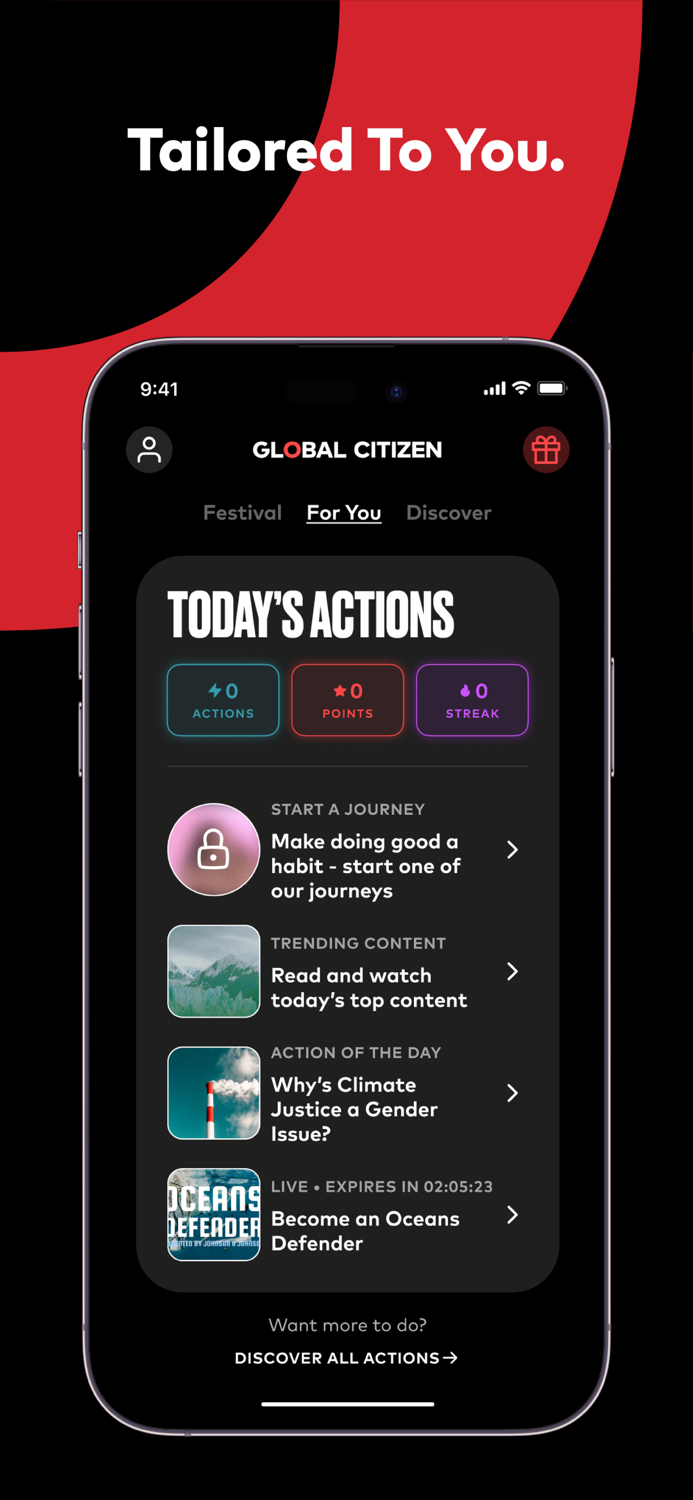Global Citizen Take Action