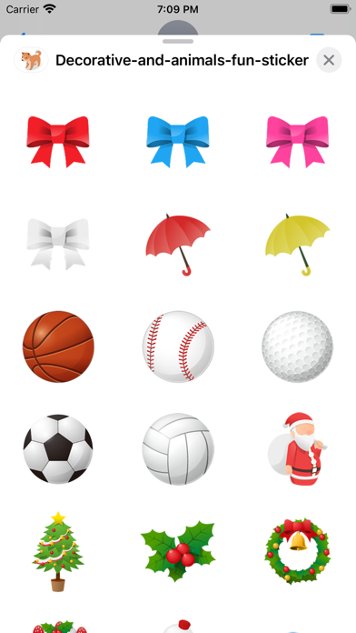 Decoration & Animals Stickers Screenshot