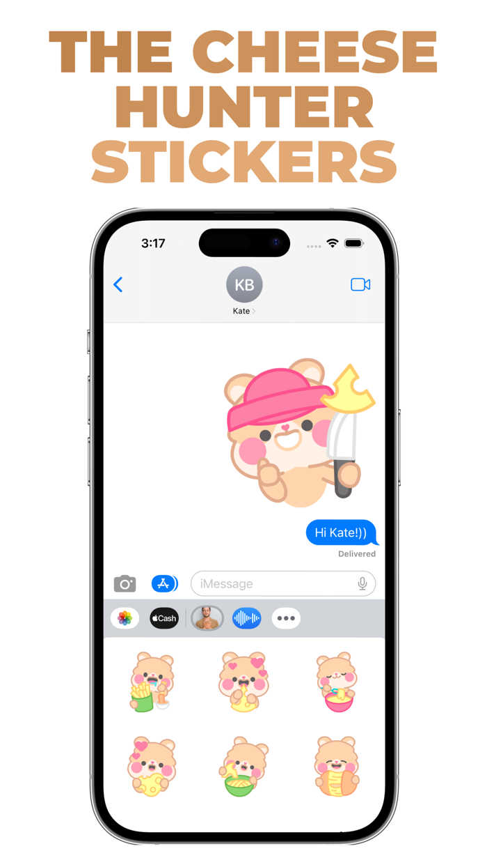 The Cheese Hunter stickers