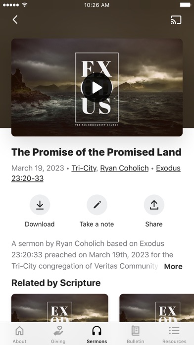 Veritas Community Church App Screenshot