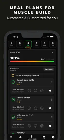 Game screenshot Gaintrain Bulking Meal Planner apk