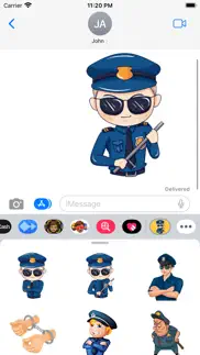 policeman stickers iphone screenshot 1