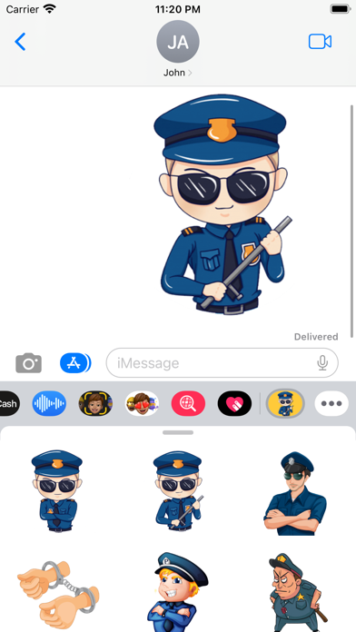 Screenshot #1 pour Policeman Stickers