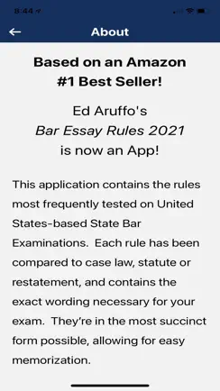 Bar Exam Essay Rules iPhone image 2