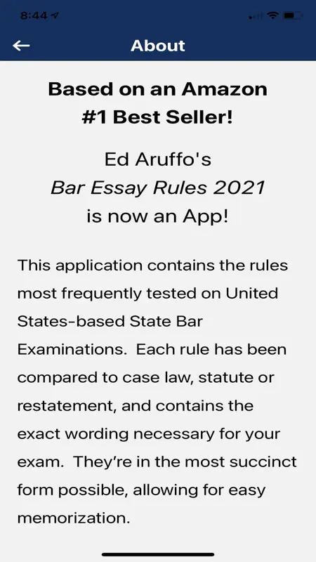 Bar Exam Essay Rules screenshot 2 of 10
