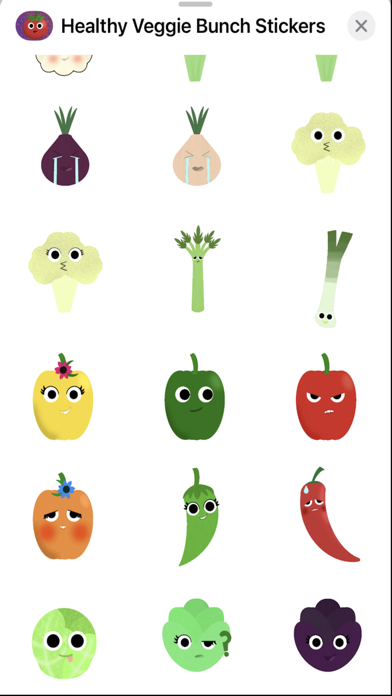 Healthy Veggie Bunch Stickers Screenshot