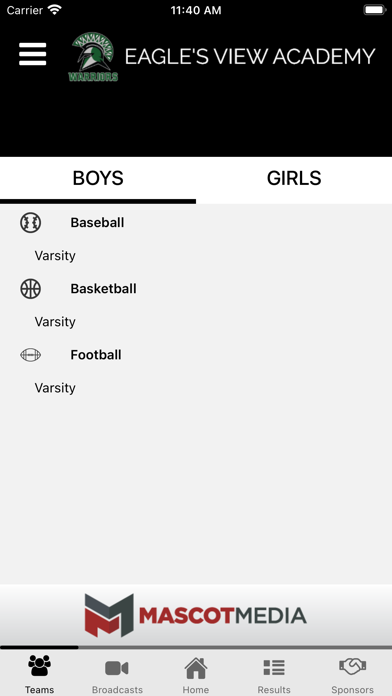Eagle's View Athletics Screenshot