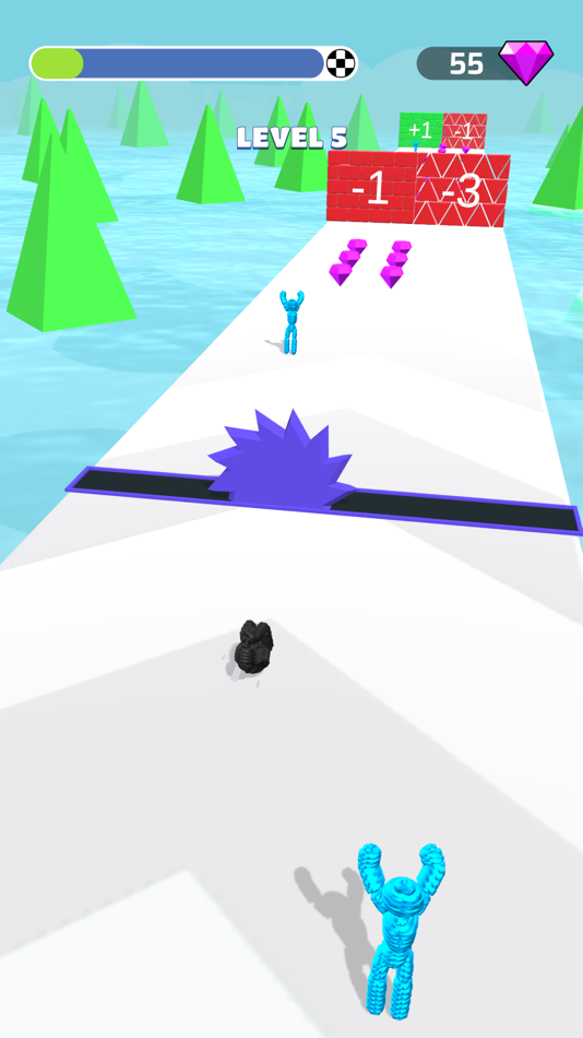 #8. Human Vehicle: Rope-man 3d run (iOS) 由: Adnan Sohail
