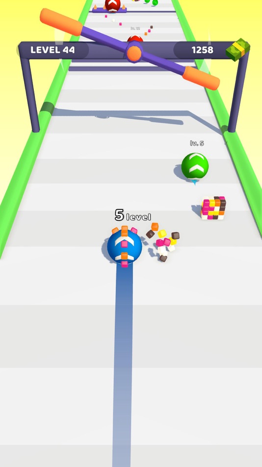 #7. Rolling Paint Runner (iOS) 由: Ozkan Yildiz