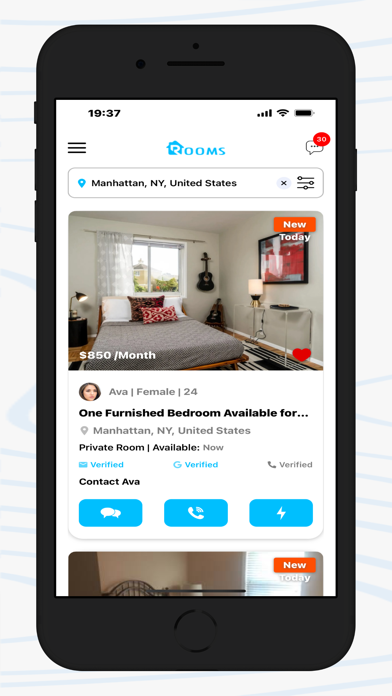 Rooms: find-a-roommate Screenshot