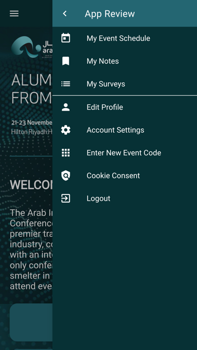 ARABAL Conference & Exhibition Screenshot