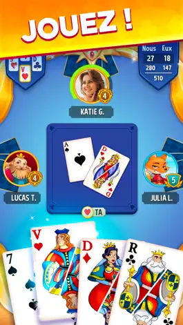 Game screenshot Belote et Coinche : le Défi mod apk