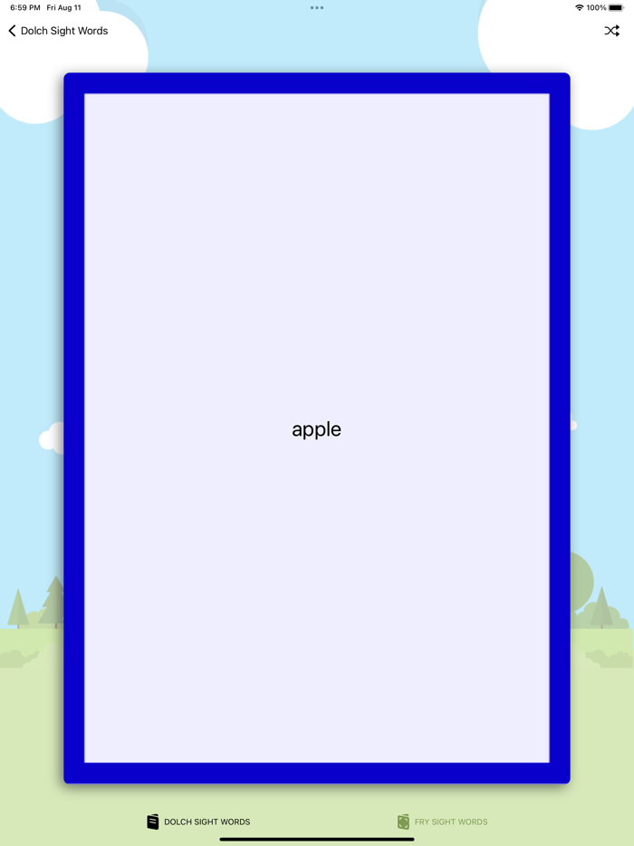 Sight Words Reading Cards