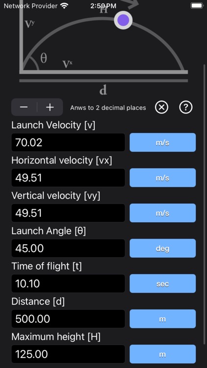 Projectile Motion Calc screenshot-7