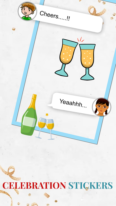 Animated Celebration Stickers Screenshot