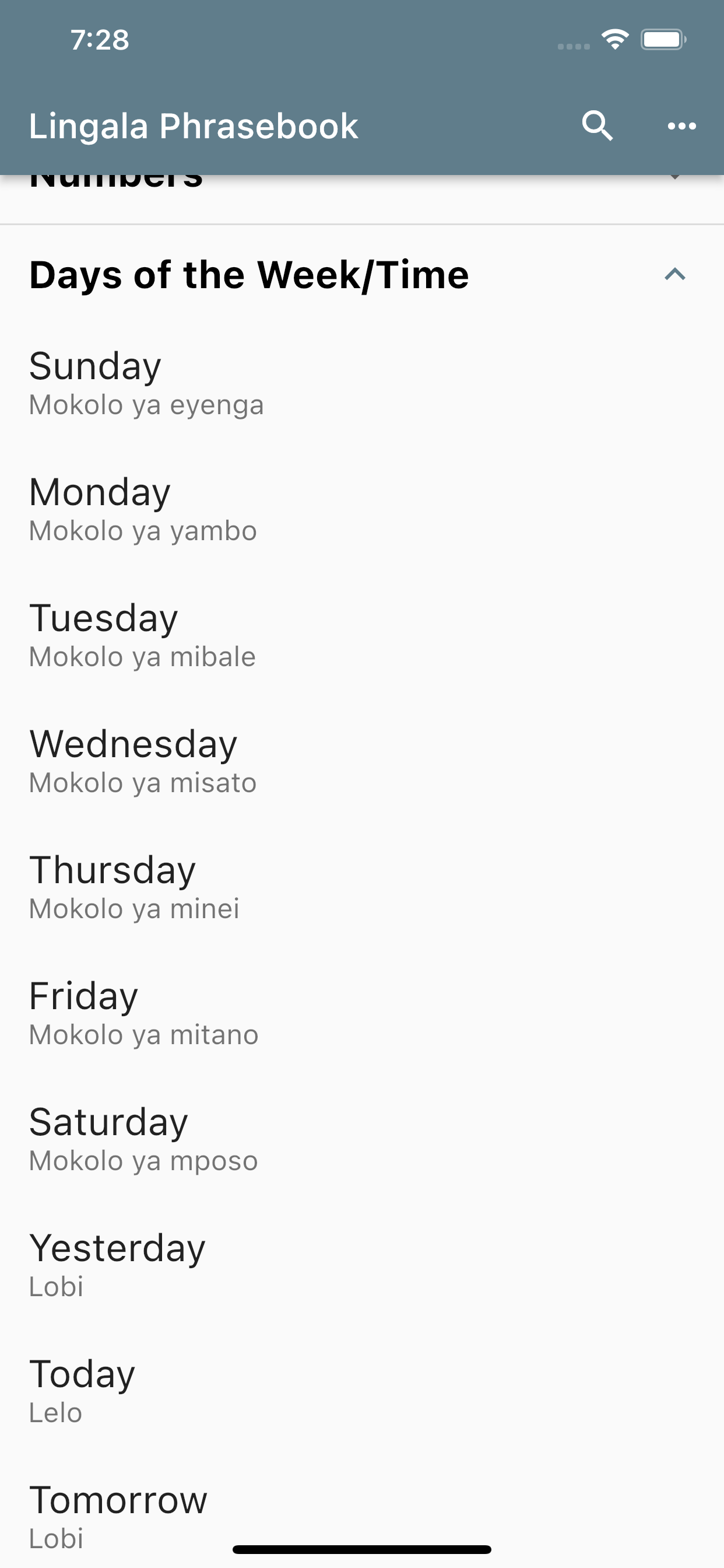 Lingala Phrasebook