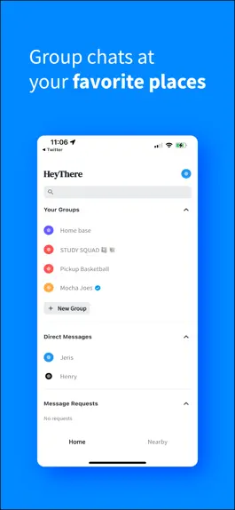 Game screenshot HeyThere: Local Group Chats mod apk