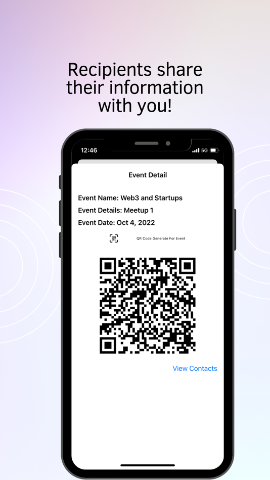 #5. QRMe – Contact QR Code Maker (iOS) Podle: Vimal Vachhani