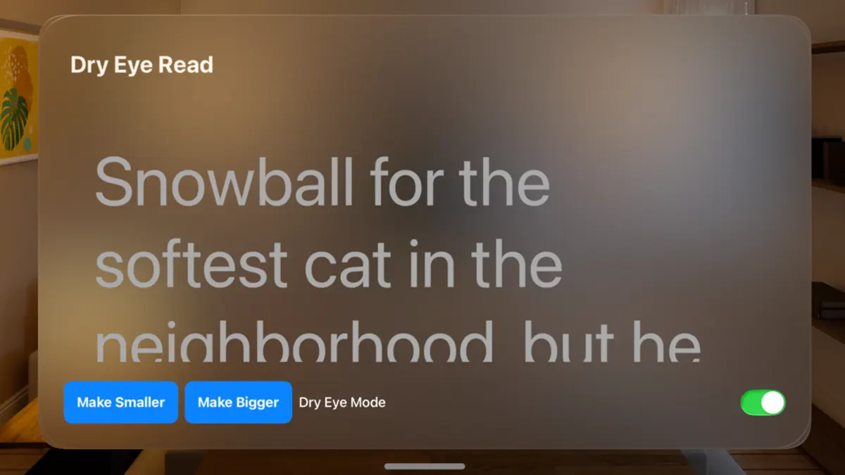 Dry Eye Reader screenshot 3