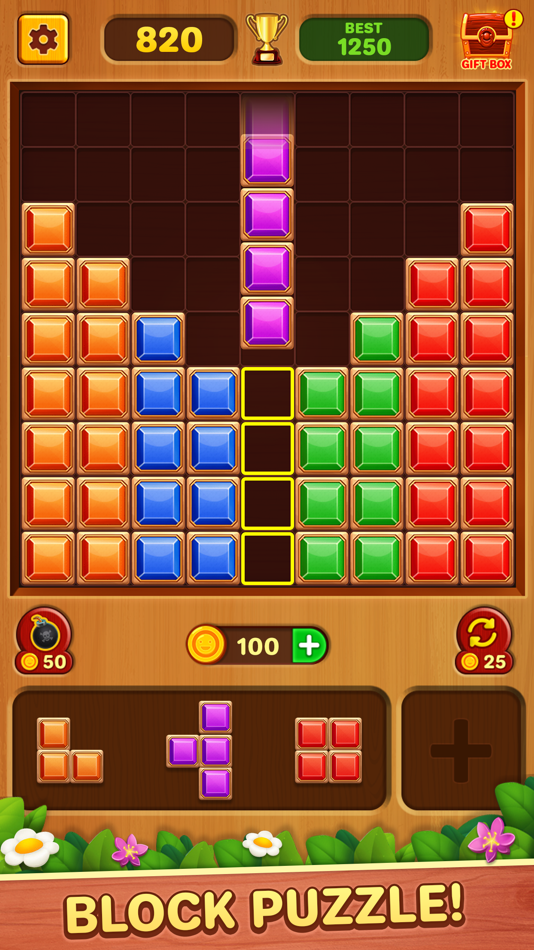 #1. Wood Block Game - Wood Puzzle (iOS) By: Bhavana Ponkiya
