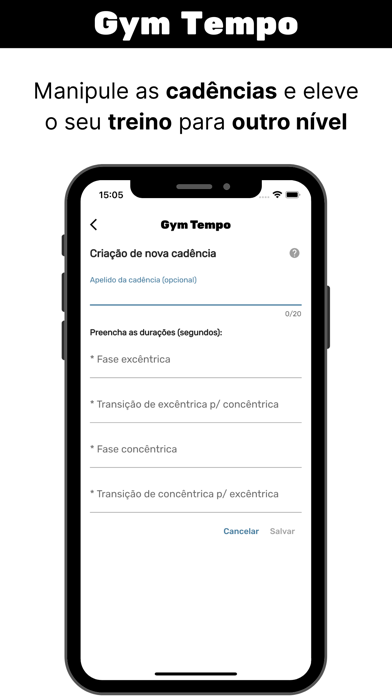 Gym Tempo - Contagem no treino Screenshot