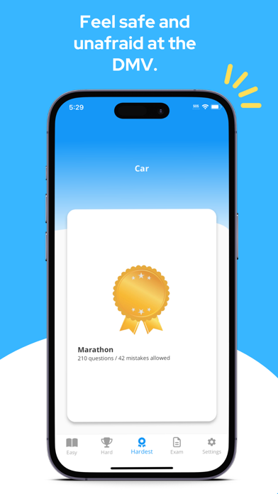 DMV Study: Driver License Test Screenshot