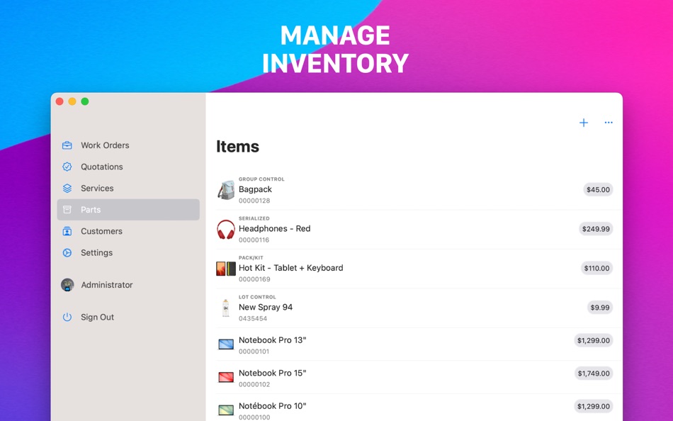 #4. Work Order for Business (macOS) Bởi: Starkode Limited Company